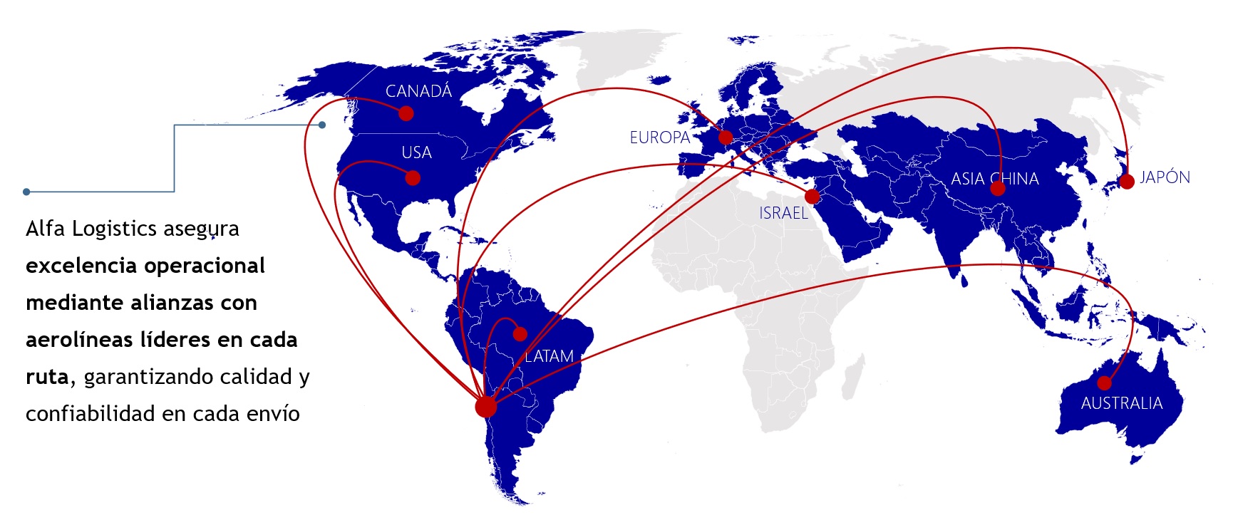 Mapa de Cobertura Alfa Logistics